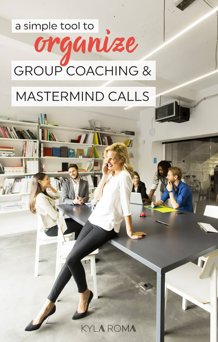 A simple tool to organize group coaching and mastermind calls for coaches, strategists and freelancers